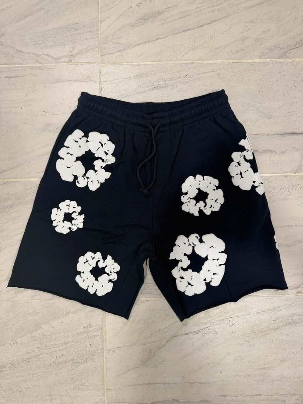 Denim Tears The Cotton Wreath Shorts Black